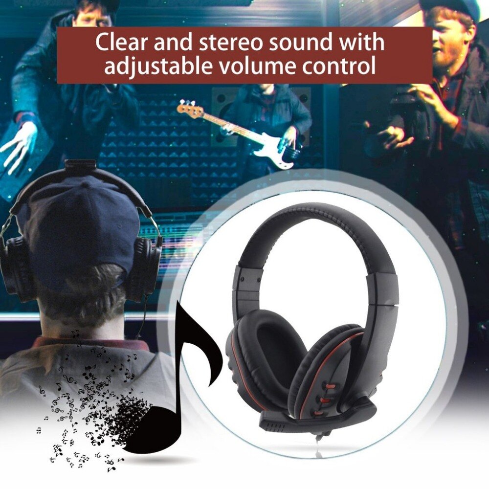Bedrade Hoofdtelefoon 3.5Mm Gaming Headset Oortelefoon Muziek Microfoon Voor PS4 Play Station 4 Game Pc Chatten