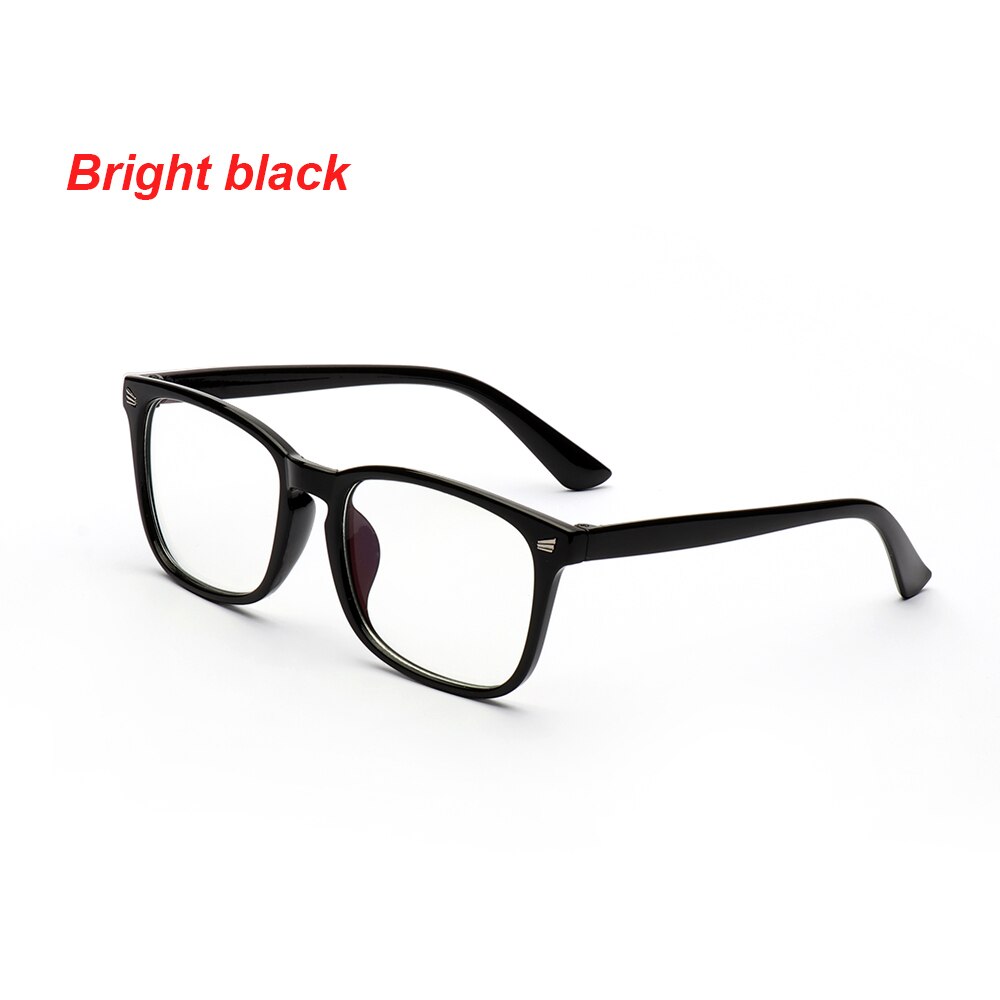Anti blue rays computer Glasses Women Men Blue Light Coating Gaming Glasses for computer protection eye Retro Spectacles: bright black