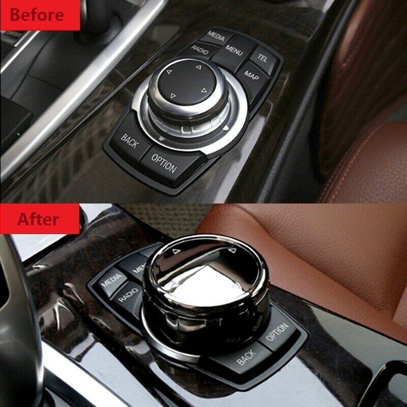 passen Für BMW F10 F20 F30 IDrive Auto Multimedia groß Knopf Abdeckung Geschmack trimmen Kontrolle Auto Zubehör Innen Teile Auto produkte
