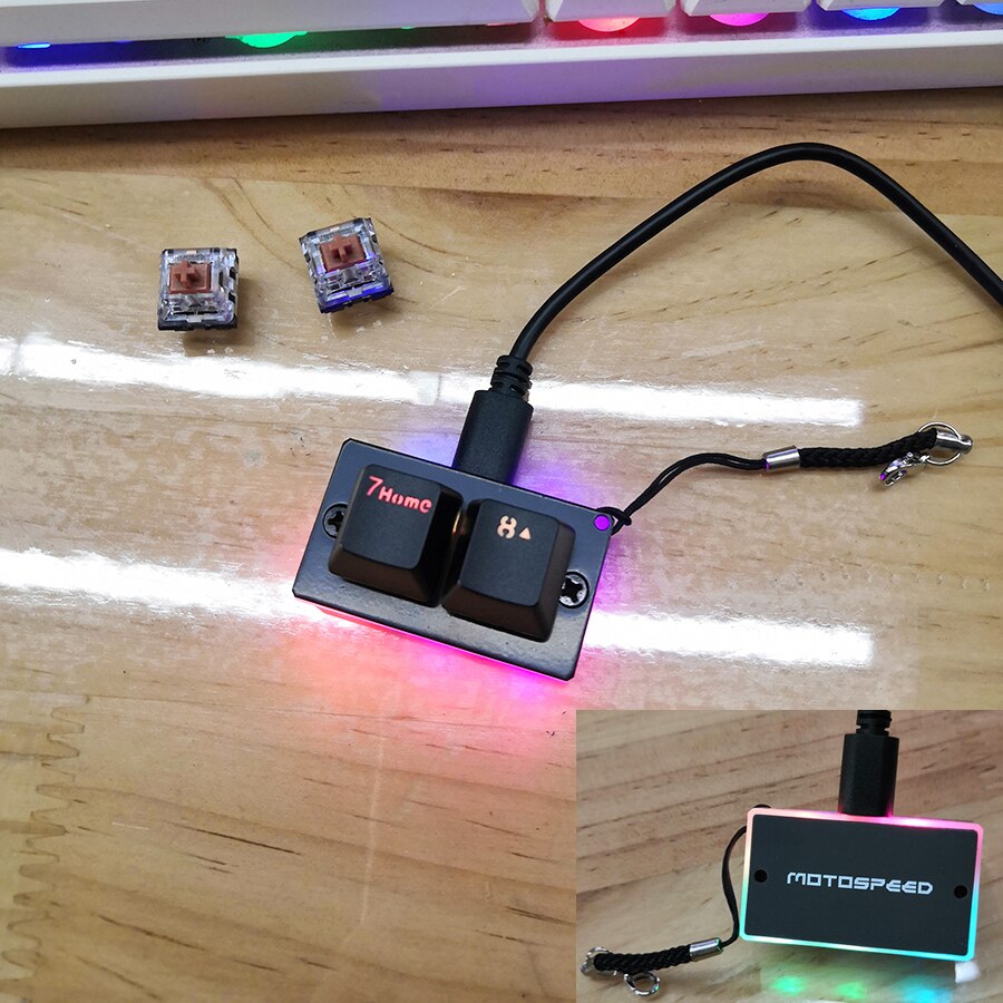 Motospeed K2 Mechanical Keyboard OSU Gaming Keyboards Swap Portable Mini Keypad RGB Backlight Detachable Keycap
