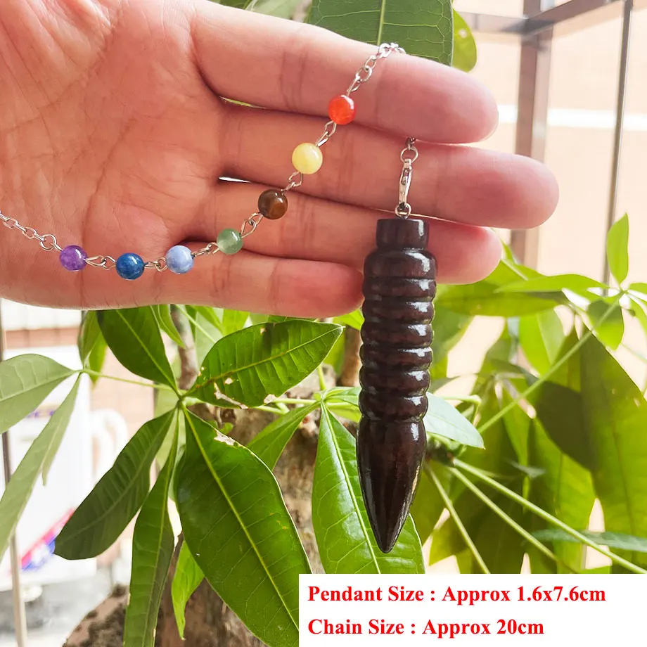 Egipcio Pêndulo De Madeira Natural para Adivinhação de radiestesia , Pêndulos De Madeira Egípcia Cone, Dowser Reiki, , perpétuo pendulos para radiestesia egipsio adivinhação espiritual X087: Cor dourada pura