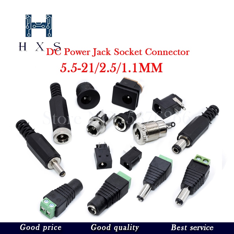 10 Uds DC Power Jack conector hembra de 5,5*2,1 MM 0,7 2,0 MM DC-005 DC-002 DC-012 DC-017 DC-022 DC-022B DC-025 DC-083 DC-099 DC005