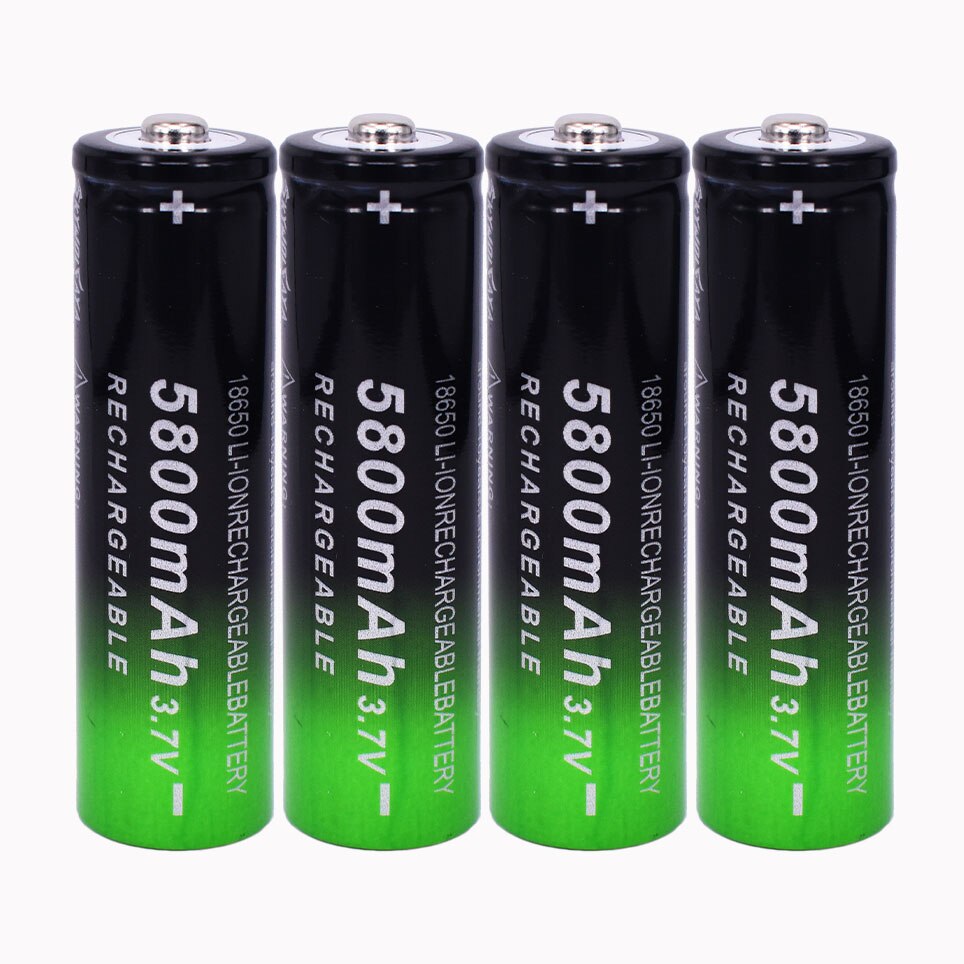 Original 18650 5800 mAh Battery Li Ion Lithium Rechargeable Battery 3.7V 5800mAh For Laptop Camera Emergency Light