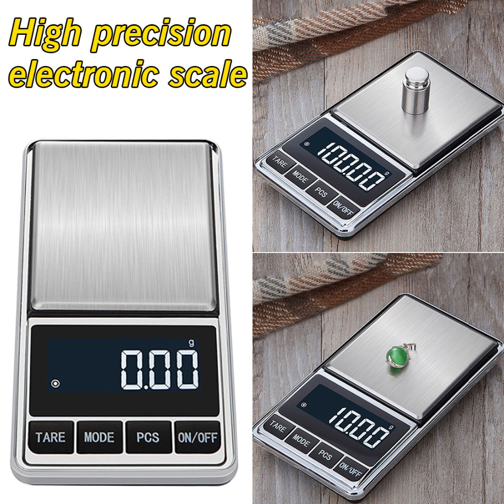 500G/100G * 0.01G Mini Pocket Digitale Weegschaal Voor Goud Sterling Zilveren Sieraden Balance Gram Elektronische weegschalen