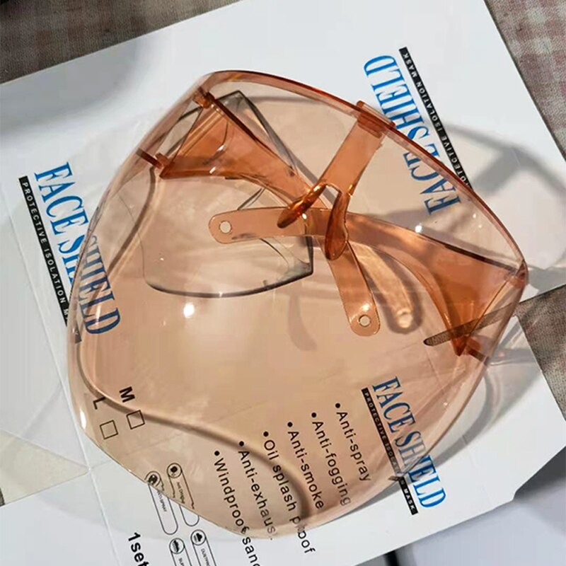 Colorful Full Face Shield Unisex Oversized Eye Shield Visor Sunglasses Face Cover Guard Protector Anti-spray Mask Kitchen Tools: 04