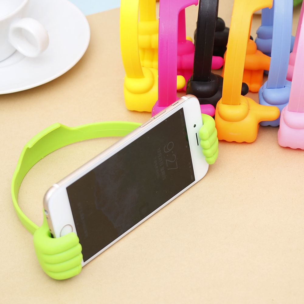 Tabletstandaard kleurrijke verstelbare duimstandaard auto desktop houder houder voor telefoon pad tablet pc