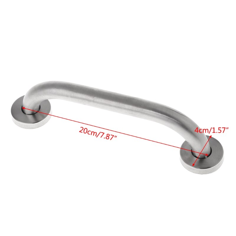 Stainless Steel Bathroom Shower Support Wall Grab Bar Safety Handle Towels Rail 20cm