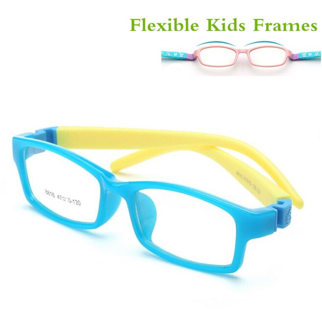 Bendable No Screw Kids frame glasses Boy Child glasses Flexible Children frames eyewear TR90 Optical glass 8816 for 5-10 yearold