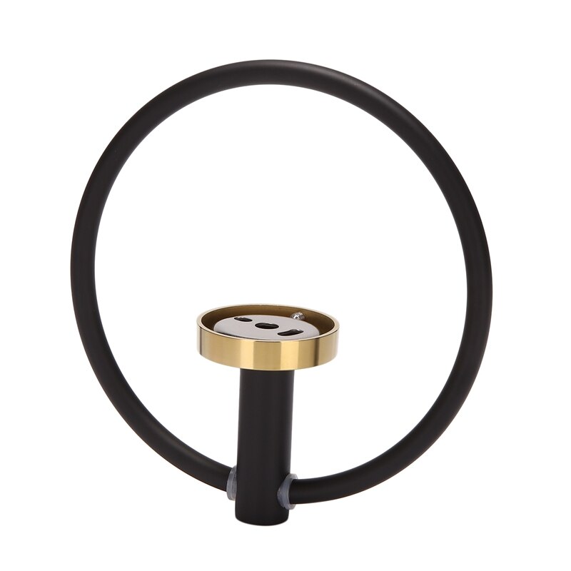 Porte-serviettes mural rond et Simple, anneau pour la salle de bain
