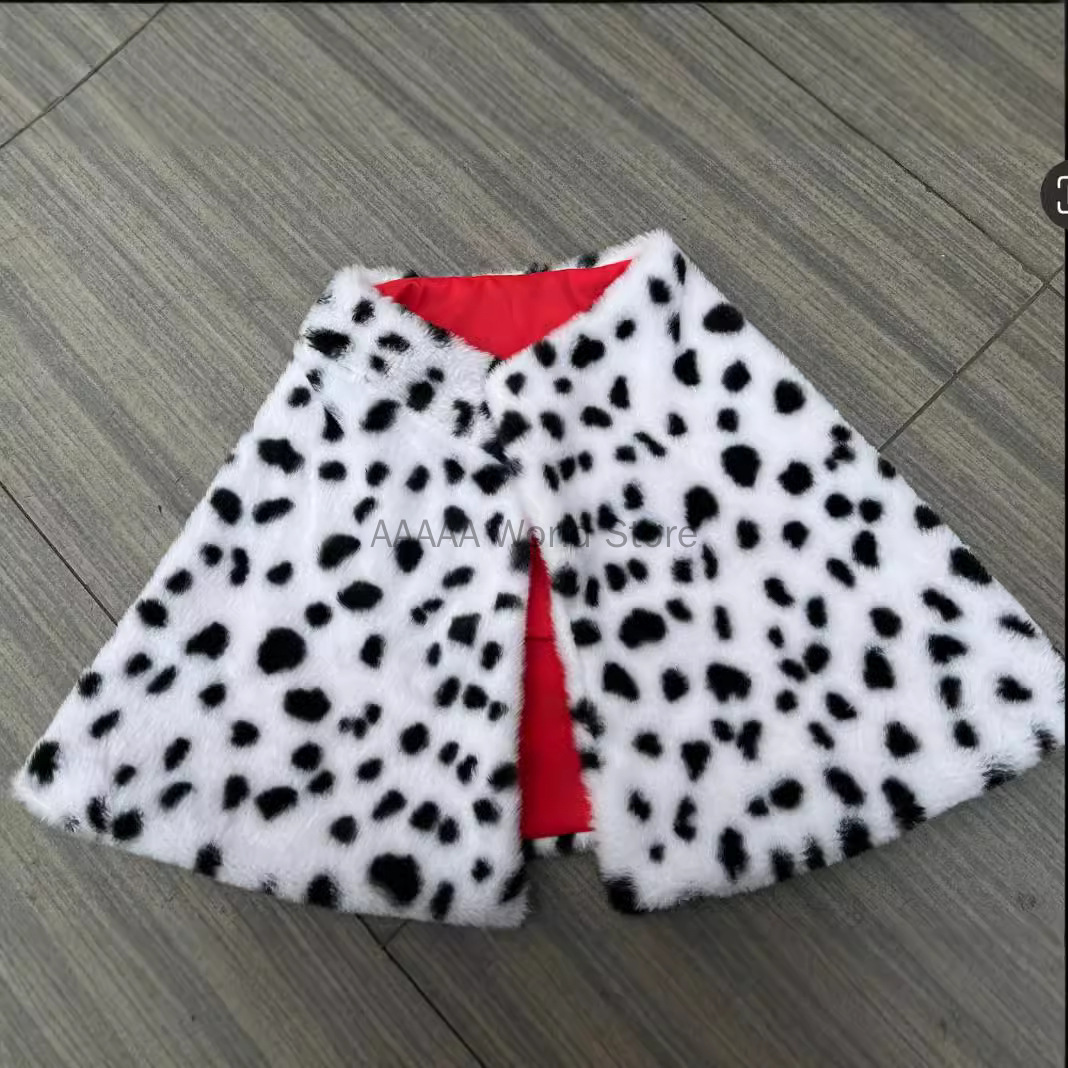 Women Cruella Deville Costume Accessories Spotted Dog Leopard Print Scarf 1920s Gloves and Holder for Cosplay Halloween Party: Brown