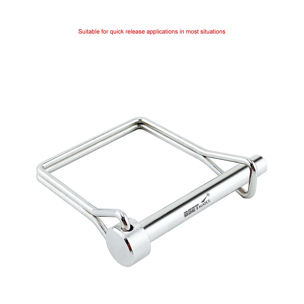 Stainless steel 316 Square Shaft Locking Lock Pin Safety Coupler Pin Retainer Farm Trailers Wagons Lawn Garden Auto Car Trailer