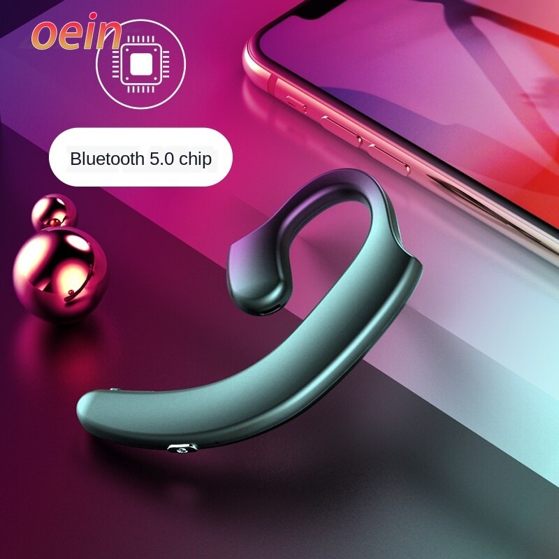 Auriculares inalámbricos con Bluetooth 5,0, audífonos estéreo manos libres con micrófono para llamadas de negocios, para iPhone y Samsung, novedad