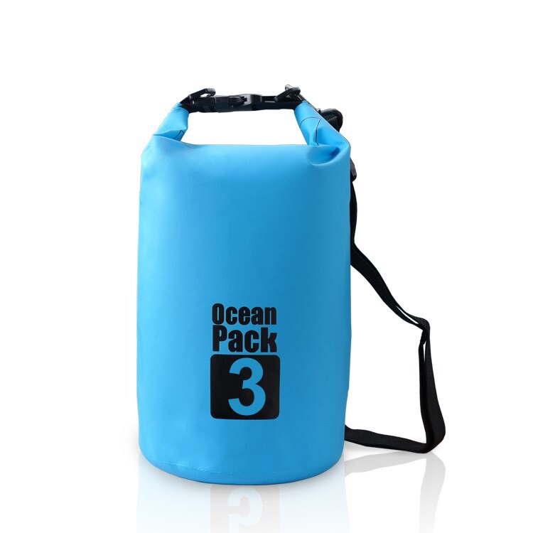 3L Wasserdichte Wasserdicht trocken Tasche Sack Lagerung Packung Beutel Schwimmen draussen Kajak Kanu Fluss Wandern Bootfahren: 3L Himmel Blau