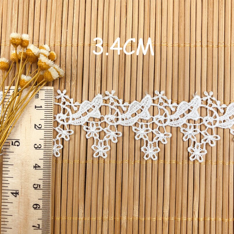 1Yard Kant Roosjes Diy Kleding Accessoires 3.4Cm Kinderen Ondergoed Accessoires Decoratieve Stof Materialen Kant Lint