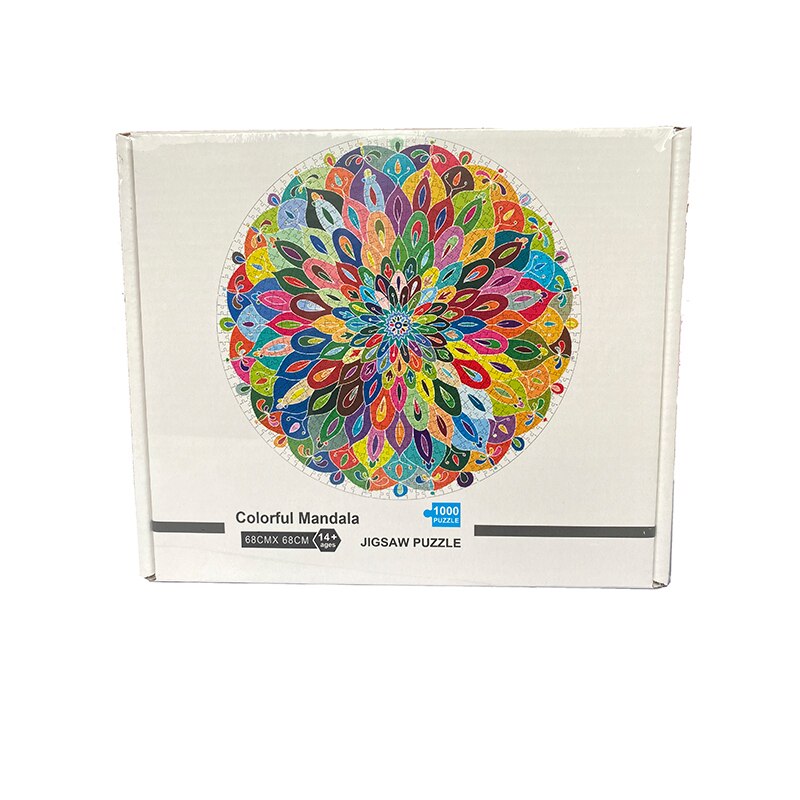 Jinletong 1000 -teiliges puzzle, lernspielzeug, puzzle-blühende farben, -3d puzzles für erwachsene, puzzlebox für erwachsene: Default Title