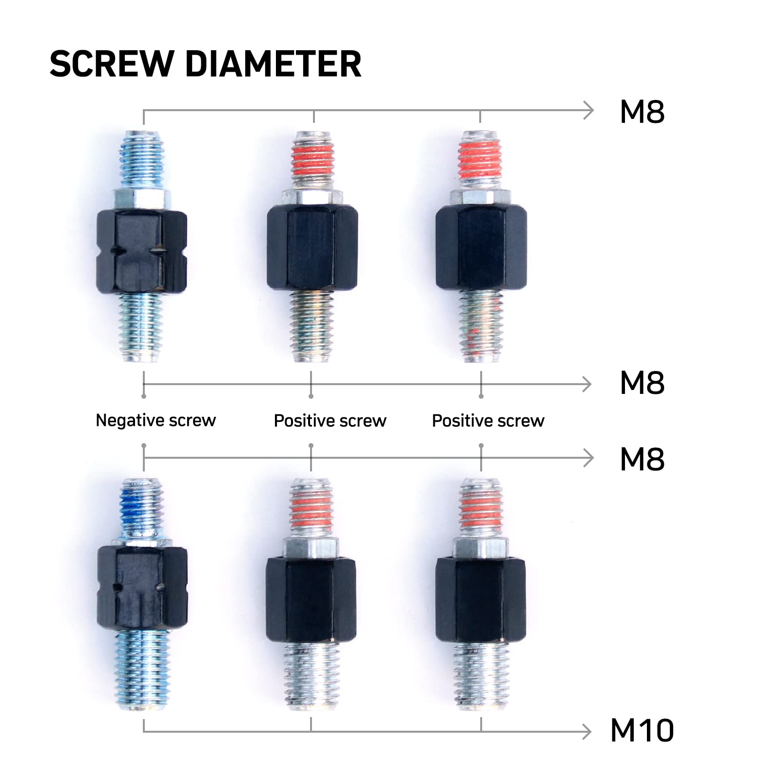 Accesorios para manillar de espejo de motocicleta, tornillo de perno de 8 mm a 10 mm, adaptador de rosca para bicicleta eléctrica, moto, scooter, ciclomotor, supermoto...: Gris oscuro