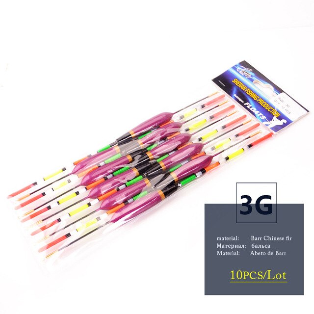 Vis Koning Vissen Vlotter Karpervissen Accessoires 10 Stk/set 2G 3G 4G 5G Dobbers For A Vissen flotteur De Peche Drijvende Pesca: 19905523-3G