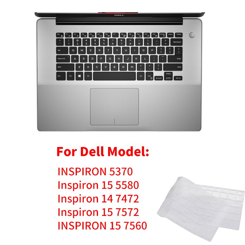 Pour Dell Inspiron 15 5580 5370 Inspiron 14 7472 Inspiron 15 7572 11 Inspiron 15 7560 13 14 15 13.3 15.4 Peau de Couverture De clavier: J26