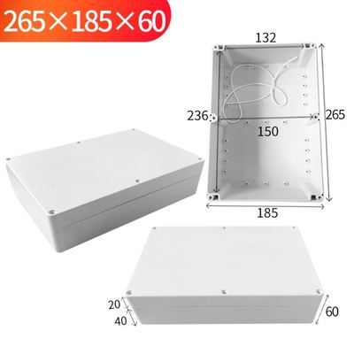 Waterproof Plastic Enclosure Box Electronic Project Instrument Case Electrical Project Box Outdoor Junction Box Housing: 265x185x60