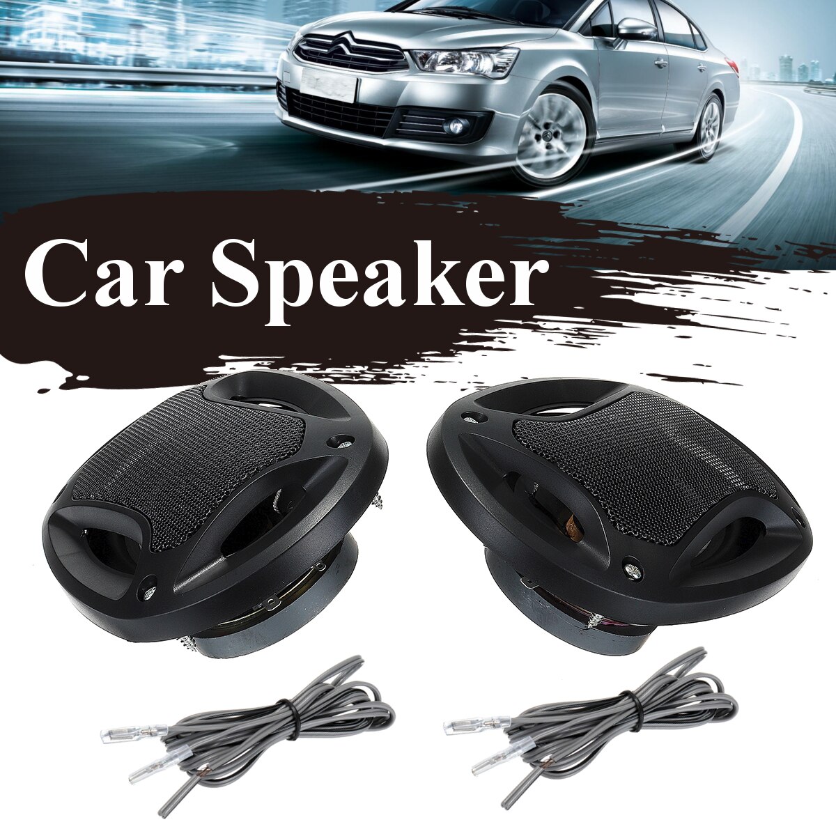 2 stks 4x6 inch 280 w 2 Weg Auto HiFi Coaxiale Luidspreker Systeem Voertuig Auto Audio Stereo Muziek hoorn Auto Speaker en Subwoofer