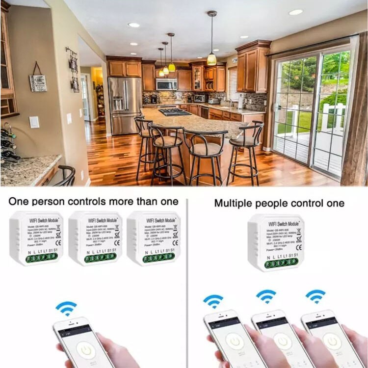 Tuya Wifi Schakelaar Module Smart Home Huishoudelijke Omgezet Modificatie Module Schakelaar Controller Compatibel Met Alexa Google Thuis