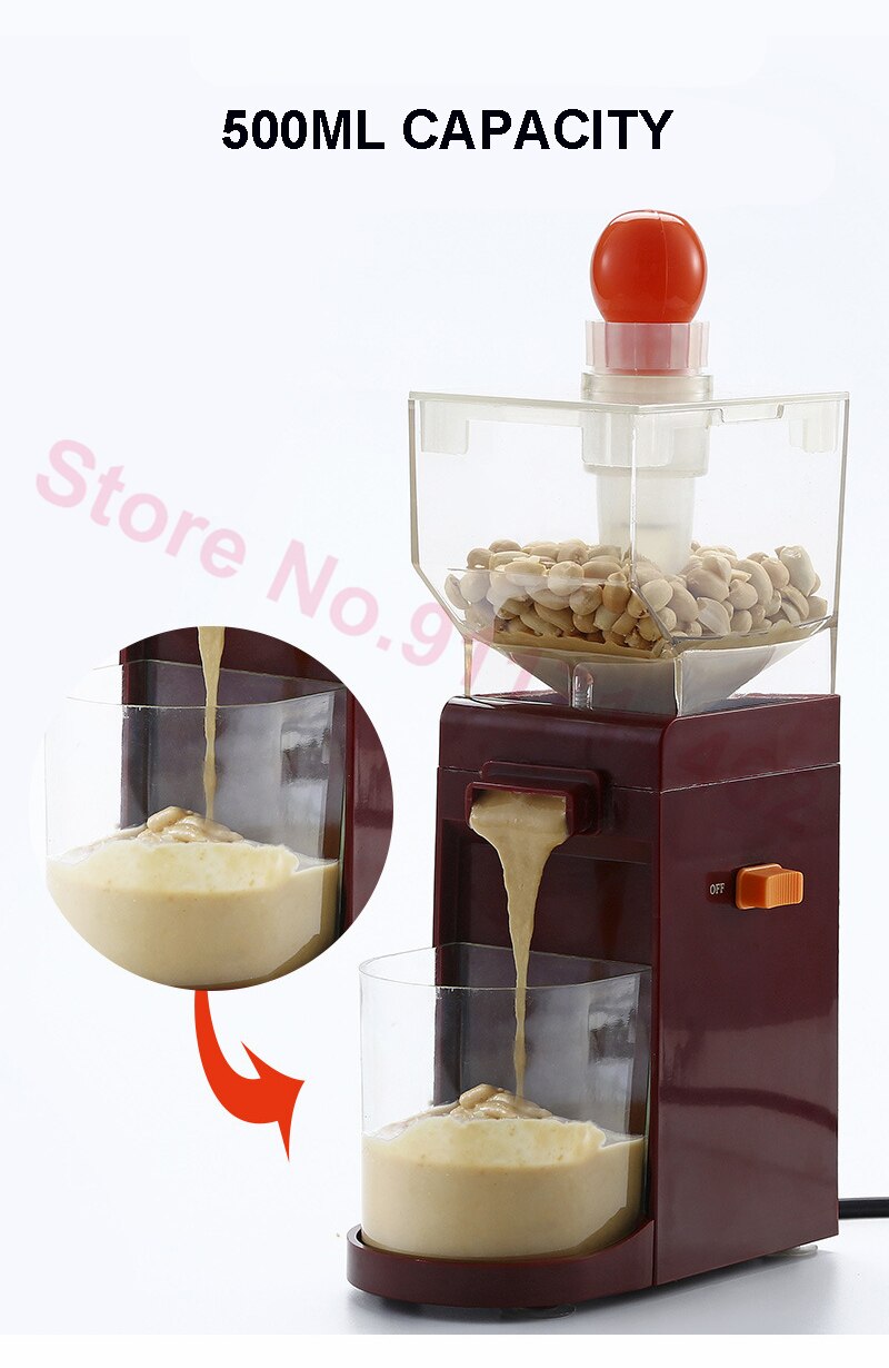 Elektrische Pinda Pasta Machine Automatische Granen Molen Moer Boter Verwerking Machine Mini Diy Keuken Slijpmachines