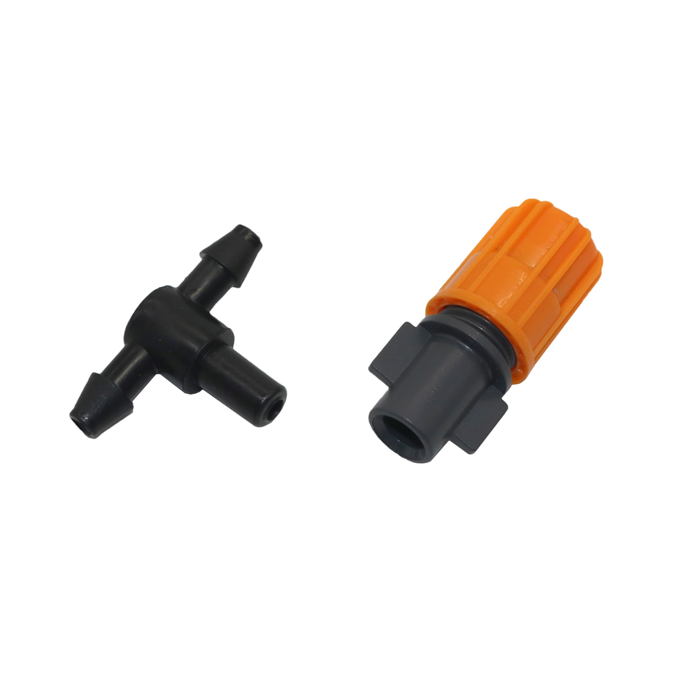 20 Pezzi Ugelli Atomizzatori Per Irrigazione A Nebbia Con Raccordo A T - Kit Di Raffreddamento Per Giardino, Serra E Balcone, Pressione 1.5-3.0kg