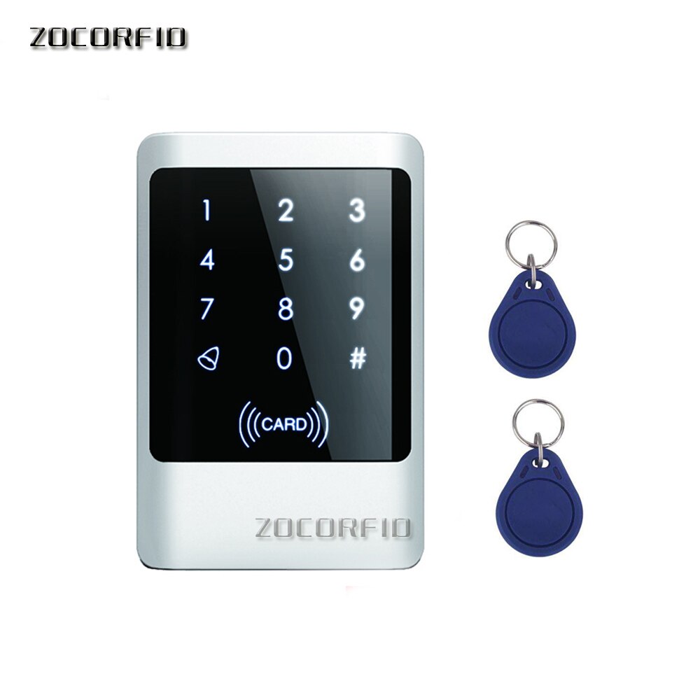 IP68 Waterproof Outdoors Use Metal Stainless steel Reader 2000Users WG input and output security RF Access Control Keypad