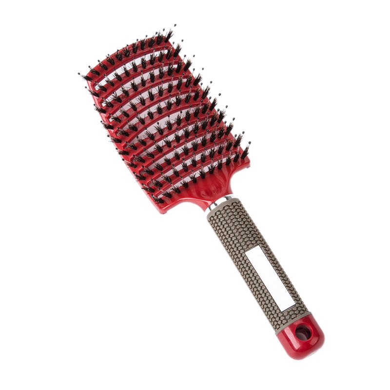 Peine para masaje del cuero cabelludo a la para mujer, cepillo de pelo húmedo rizado para desenredar, herramientas de estilo de peluquería: Default Title