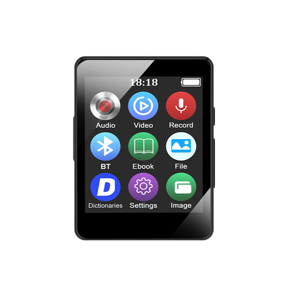 Bluetooth 5.0 Mini-MP3-Player 1,77 Zoll Studentensport Walkman Unterstützt Aufnahme Wecker Zeitanzeige usw.: Default Title