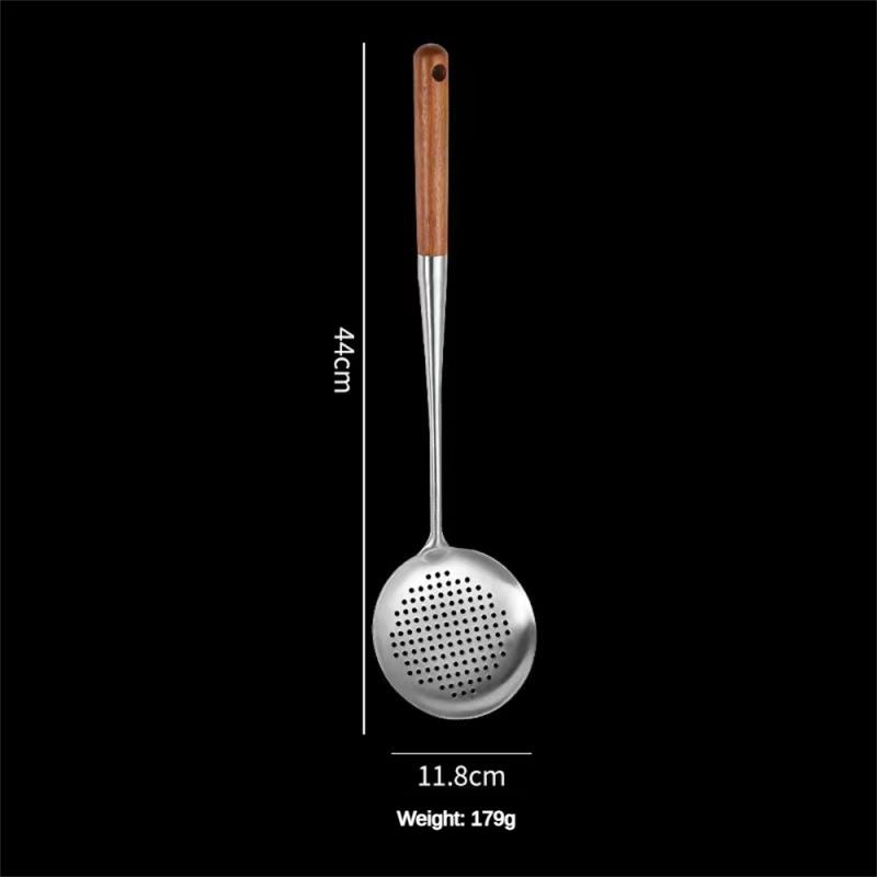 Utensilios de cocina de 1 a 6 piezas, espátula Wok de hierro y cucharón, juego de herramientas, espátula para cocinar de acero inoxidable, accesorios de cocina
