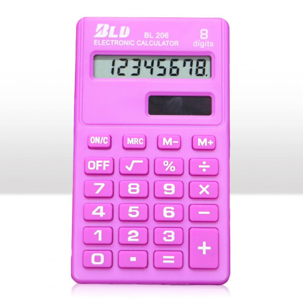 Praktische Uitstekende 8 Cijfers Mini Calculator Draagbare Zakrekenmachine Cartoon Schoolbenodigdheden