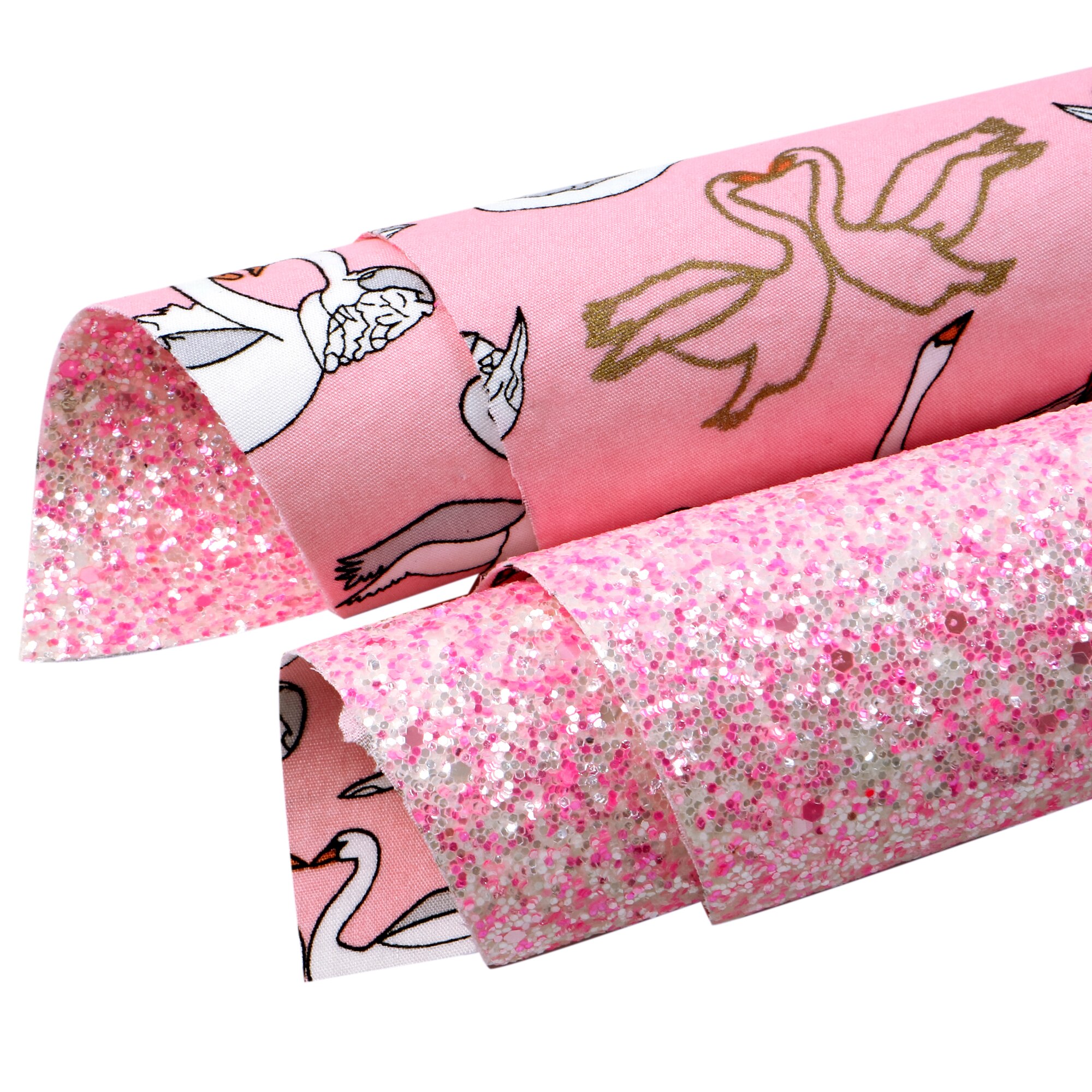 Hojas de cuero de imitación de doble cara y tela, estampado Floral de abeja, caramelo, cuero brillante, grueso, 20x33cm para pendientes DIY: 1144923001