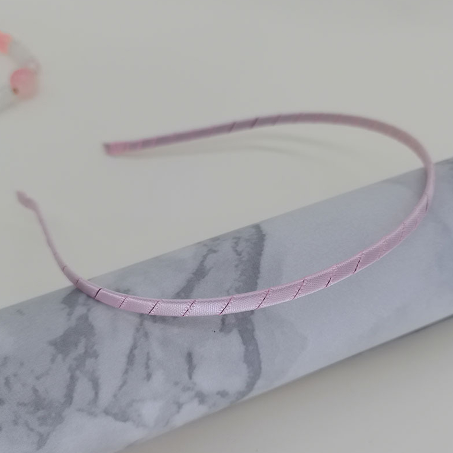 Diadema de tela de 5mm para niños, diadema de Aro para la cabeza, banda para el cabello, diadema para niños, ajuste de Base delgada estrecha, accesorios para el cabello DIY: Morado