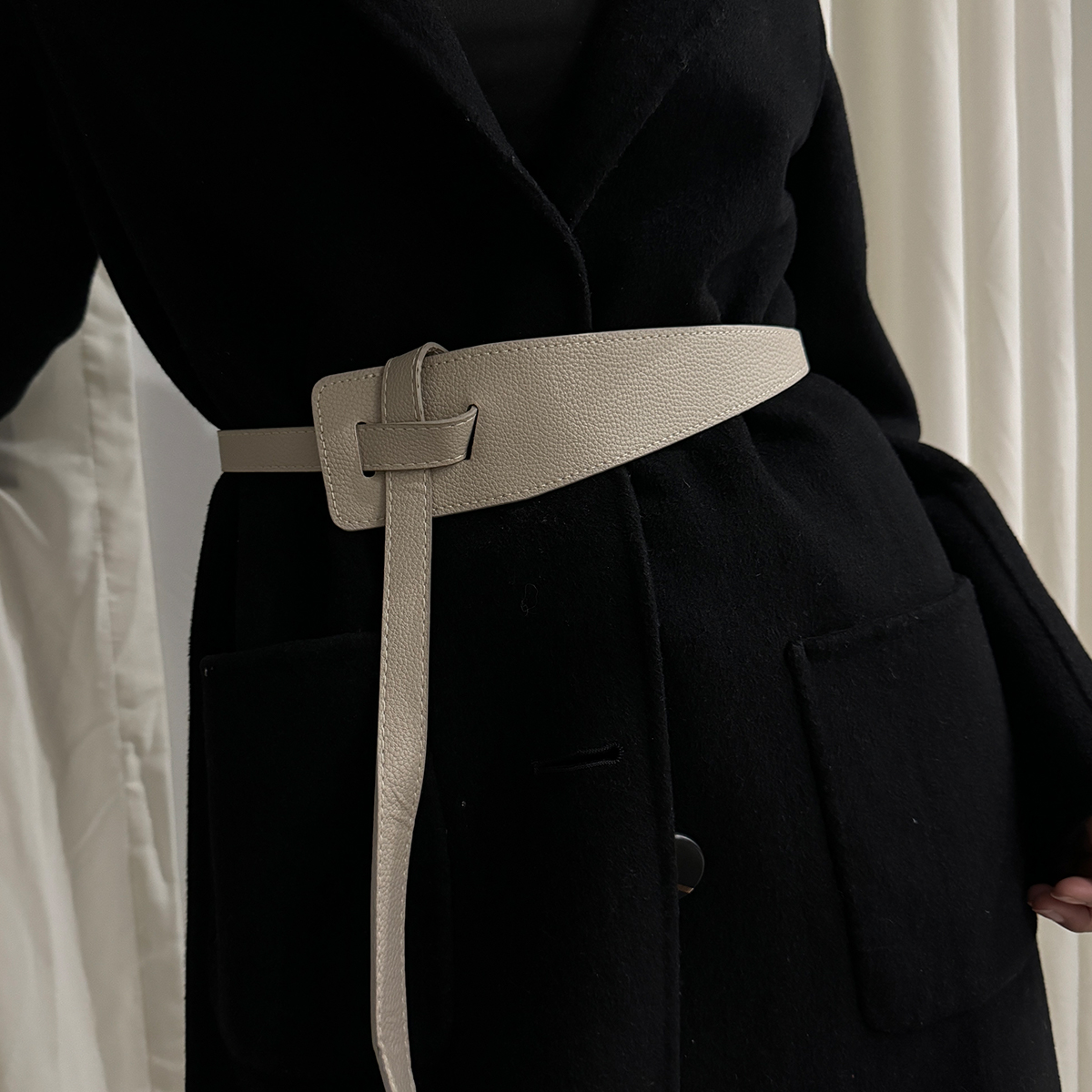 Belter for kvinner knute mykt pu-skinn langt linning bredt midjebelte for kvinner korsettbelte magebånd