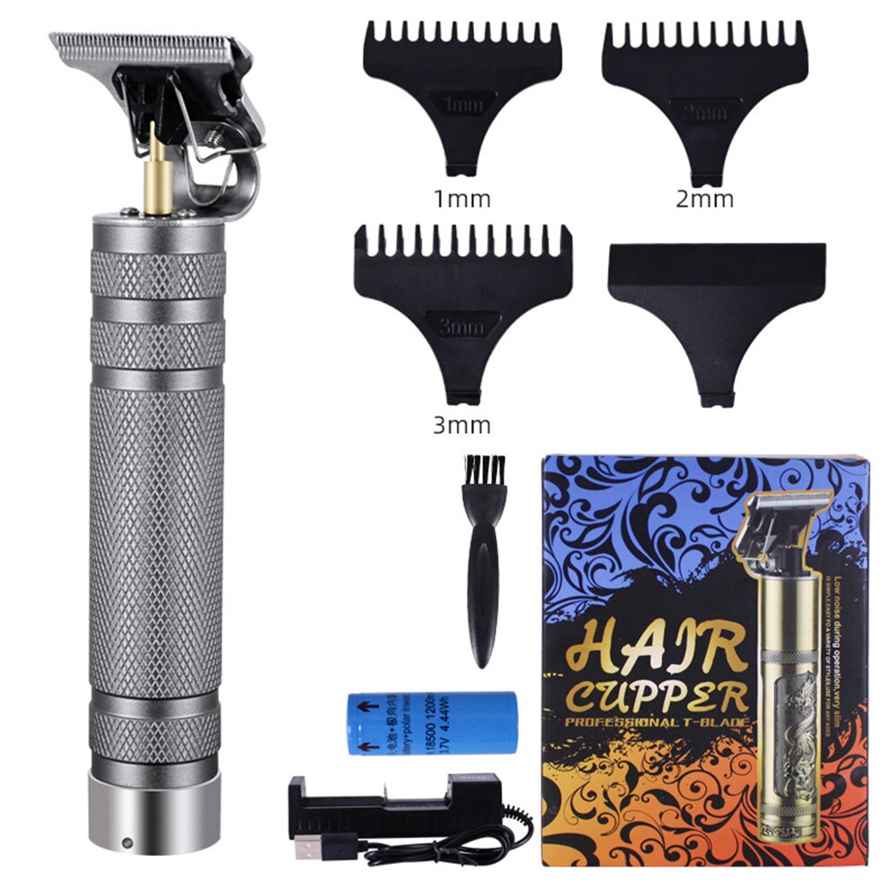 Electric Clipper Hair Mower Trimmer Beard Shaver Haircut Machine Hairstyle Cutting Buddha Barber Rechargeable Men