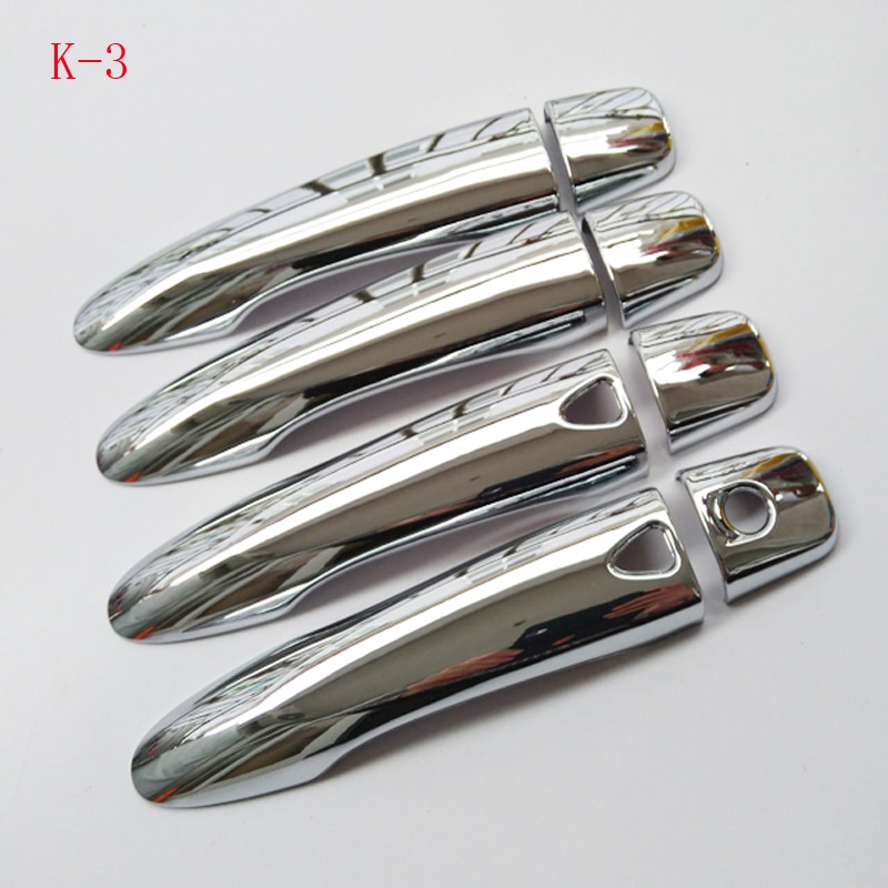 For NISSAN QASHQAI J11 Chrome door handle cover accessories plastic Imitation carbon fiber