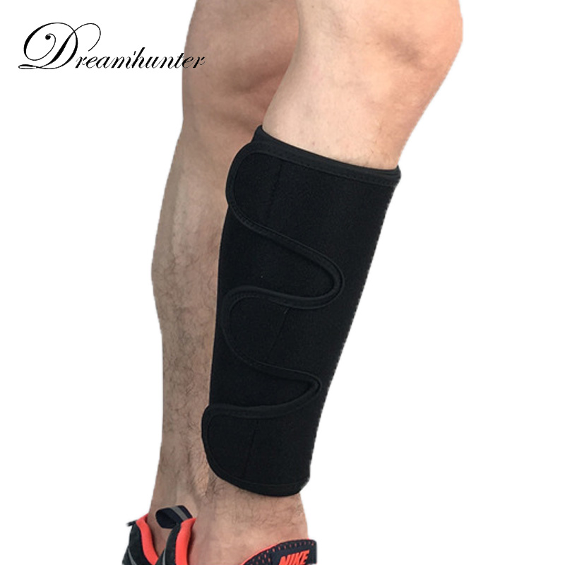 Verstelbare Bandage Voetbal Shin Guard Protectors Compressie Voetbal Basketbal Fietsen Been Mouwen Kalf Beschermer