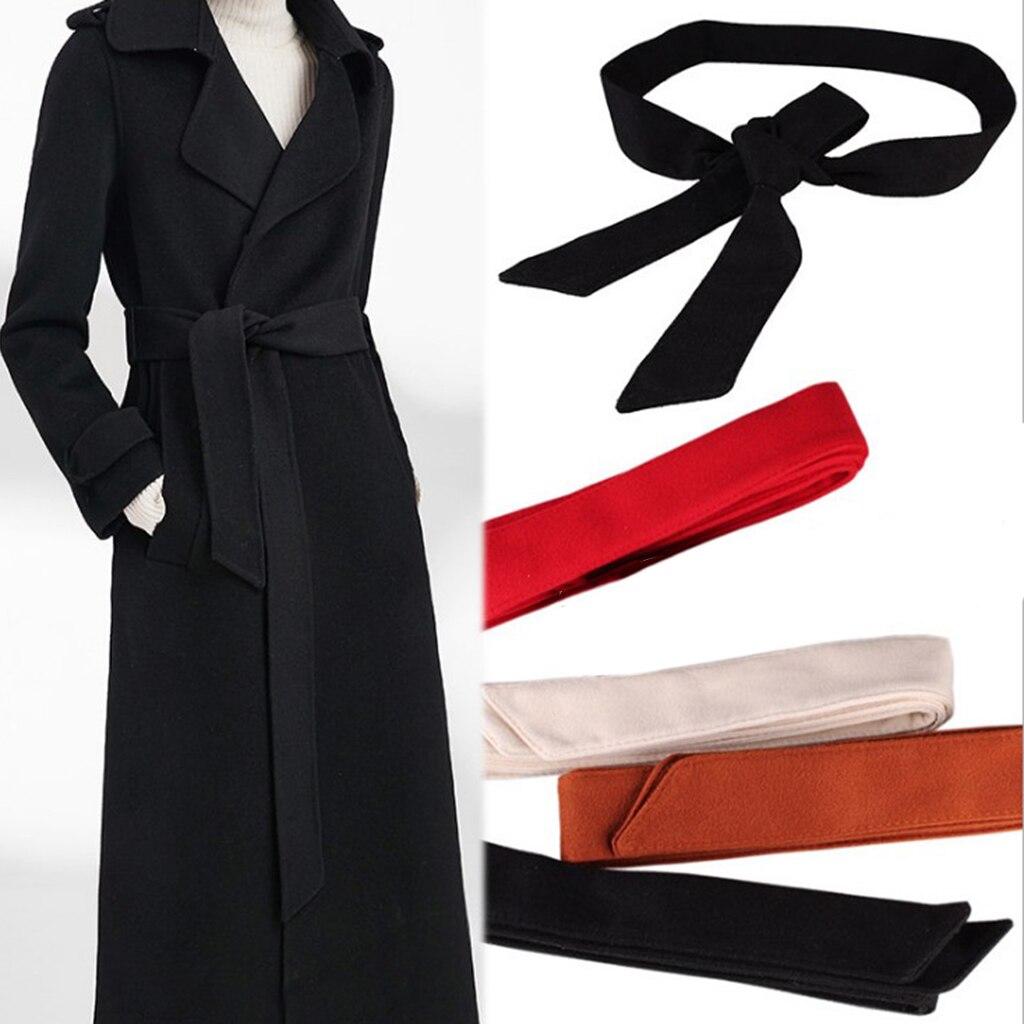 Ceinture de ceinture en laine unie pour femme pour manteau en laine manteau d'hiver