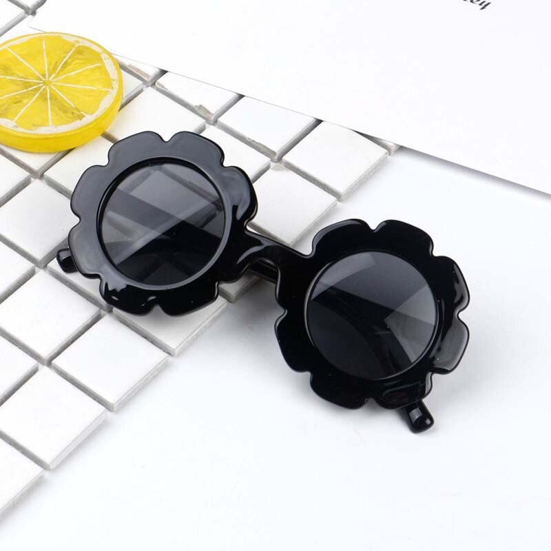 6 Farben Kunststoff Rahmen Brille Kleinkind freundlicher Brillen Sommer Baby freundlicher Sonnenbrille: Schwarz