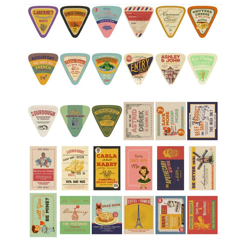 5 paquetes/lote postal de Estilo Vintage americano para publicidad Escritura Creativa postales de al por mayor