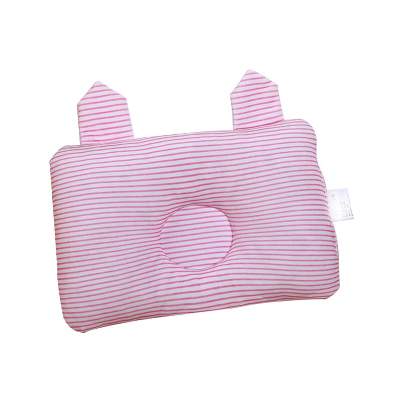 Almohadas rectangulares Antiapnea de algodón suave para cama de bebés, almohadas cóncavas adorables antimigrañas