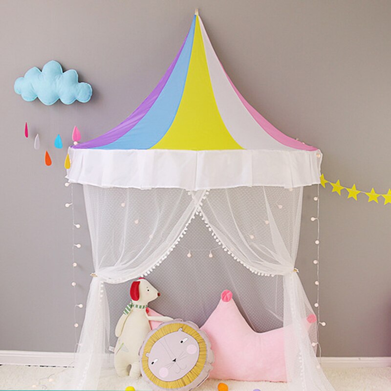 Moustiquaire décorative murale suspendue pour bébé | Tente de lit, tente de jeux pour enfants, maison de la tente de jeux, rideau pour berceau, pour enfant en bas âge