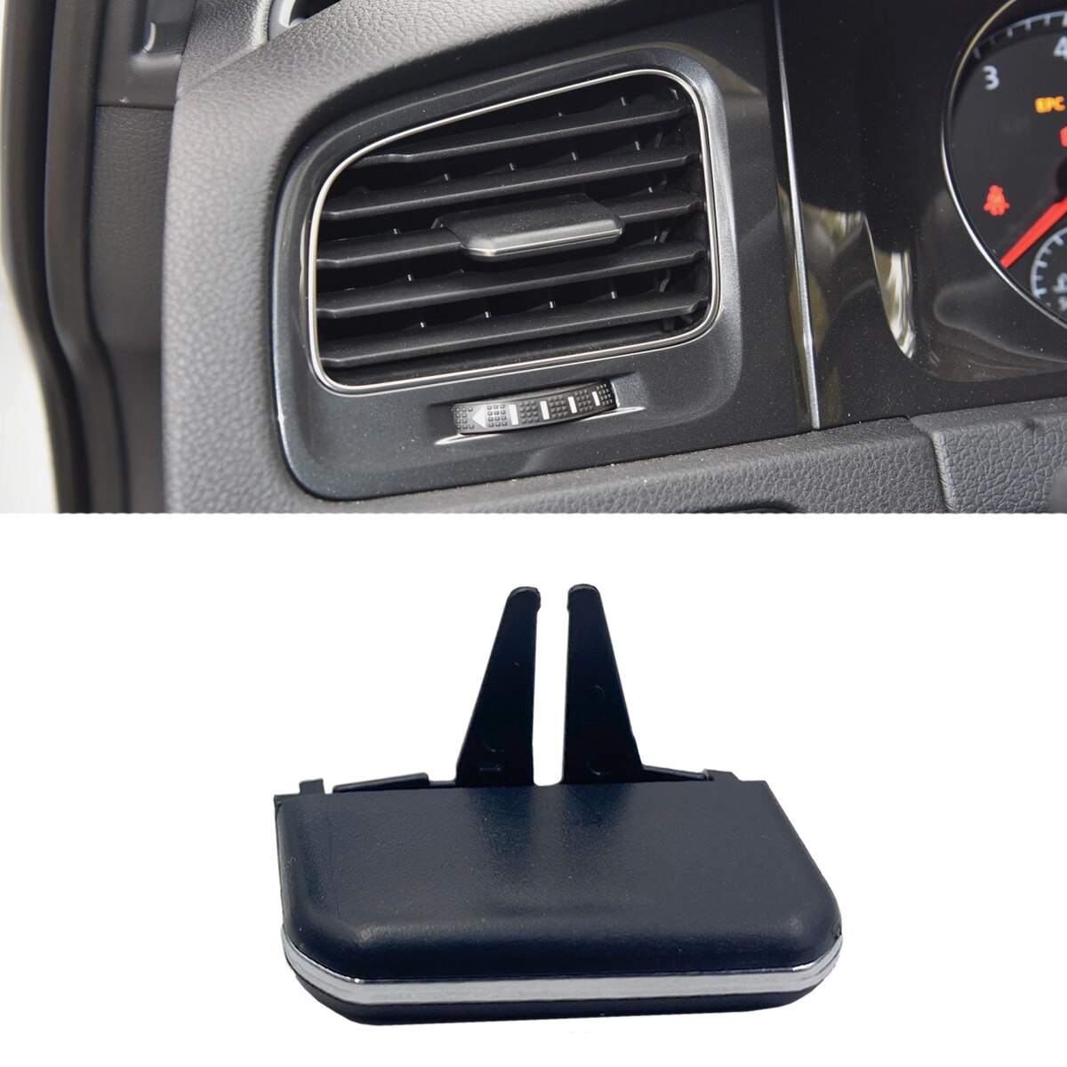 Nieuw Front Auto Dashboard Ac Air Vent Grill Silde Clip Adjust Trim Voor Vw Golf 7 7.5 Gti Rline: Left-1 PC
