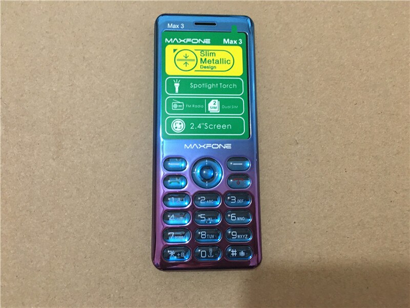 Maxfone Max 3 Mobiele Telefoon 2.4 "Dual Sim Magic Geluid Bluetooth Zaklamp MP3 Camera Bighorn Verblinden Goedkope Celular