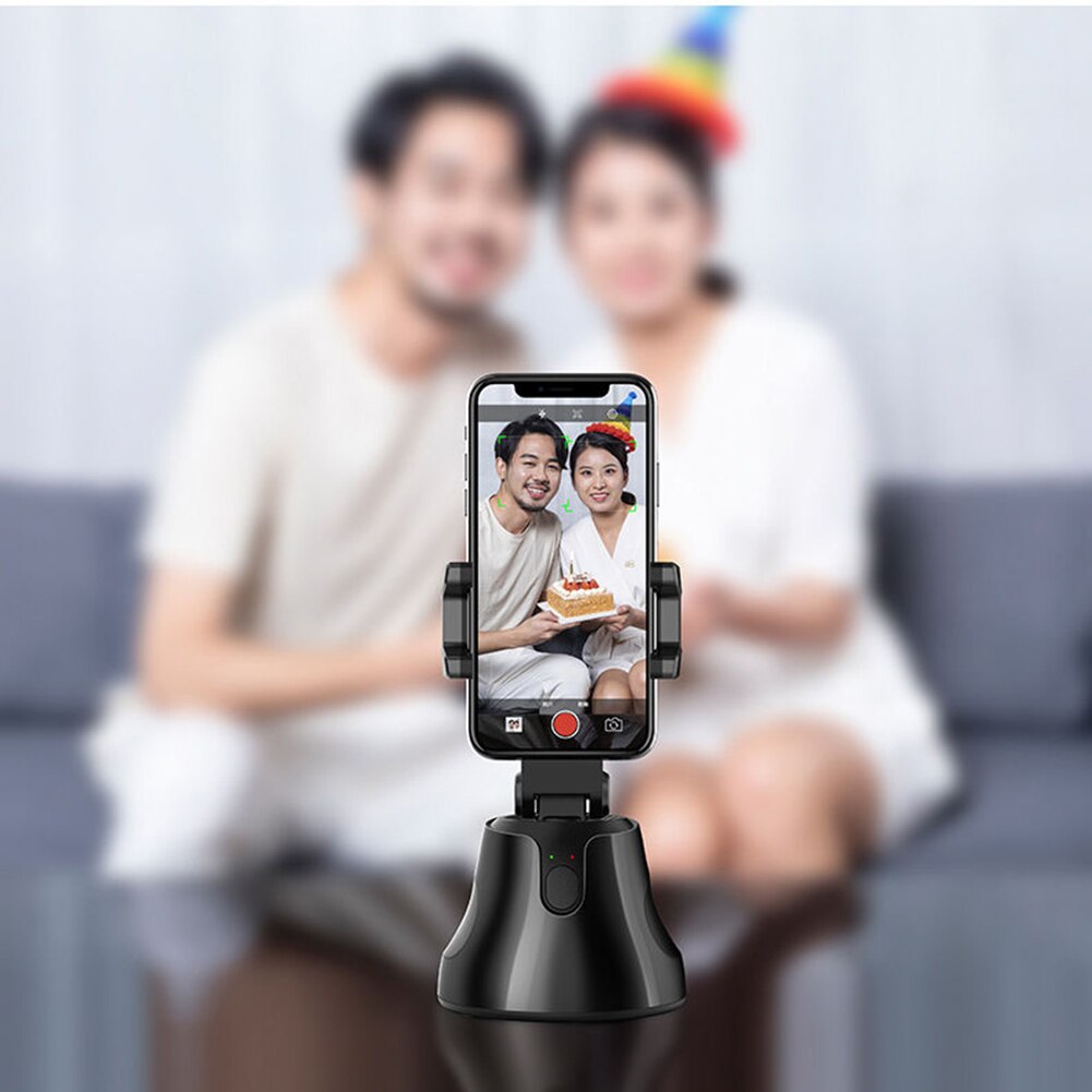 AI Intelligent Smart Shooting Selfie Stick Smartphone Mount Bracket 360 Rotation Auto Face Object Tracking Vlogging Video Camera