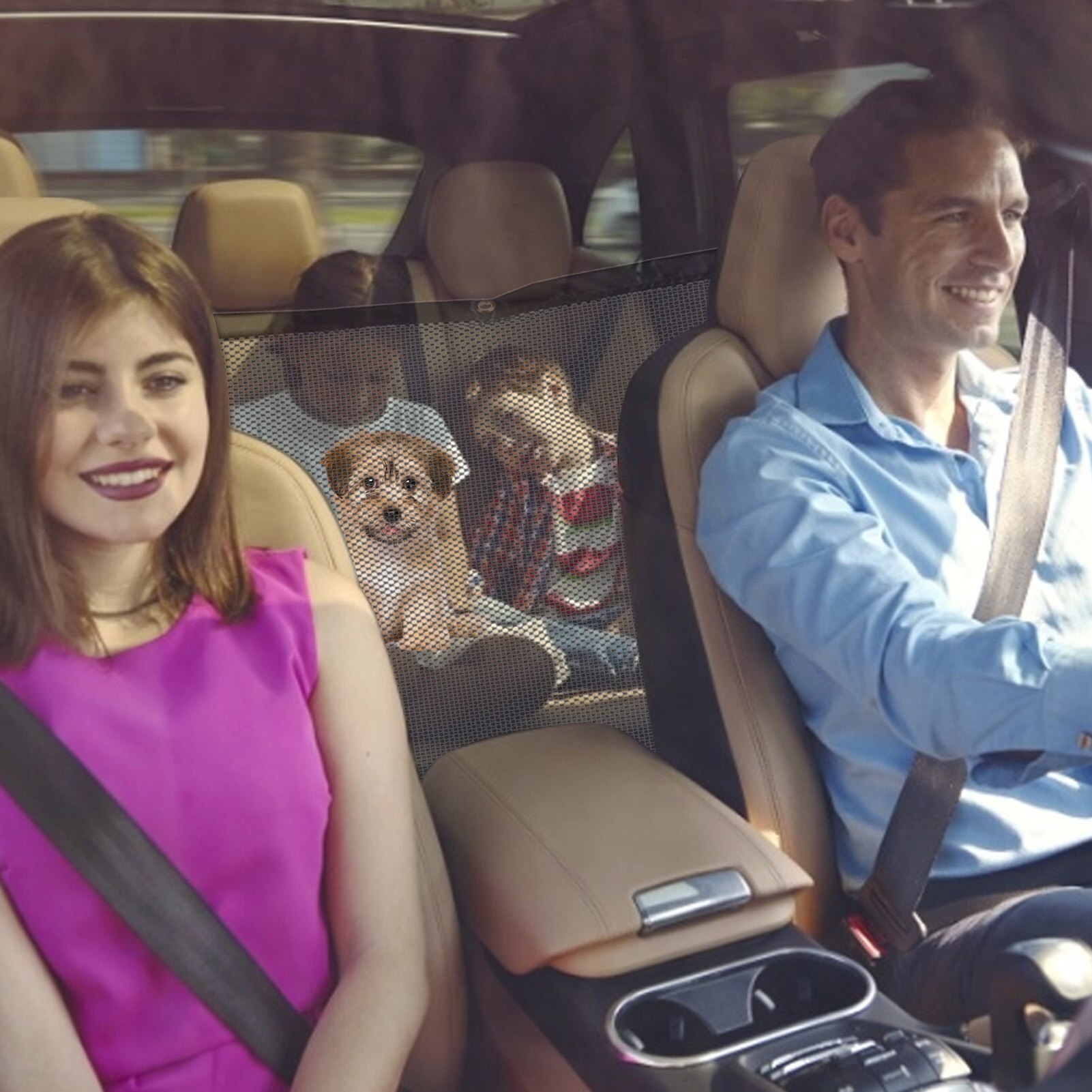 General Dog Car Barrier Car Pet Protection Net Dog Barrier Isolation Net Rear Safety Bar Pet Barrier Pets Durable Backseat Mesh