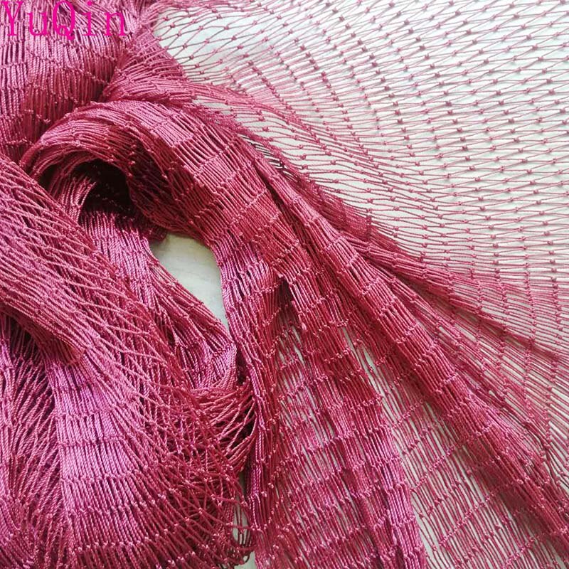 Red Semi-finished fish net trawl net Accessories Barrage net tool Breeding network Home and icrop solation network fishing gear