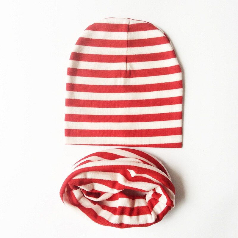Kindermuts baby gehaakte muts baby winter muts sterrenprint halssjaal kraag warmer muts set baby capuchon katoenen warme muts sjaal: D rood