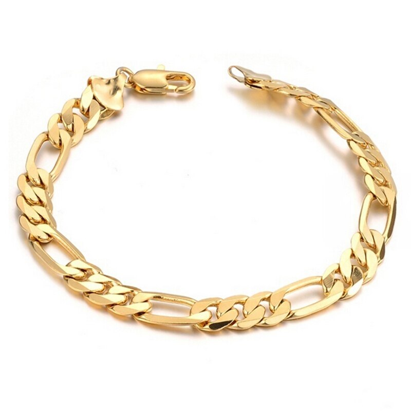 Handgelenk klobig männer Armbänder Gold-Tonne Hand Kette Bordstein Verknüpfung Schmuck Für Herren Pulseiras masculinas